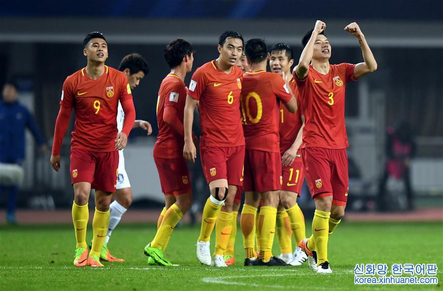 （体育）（3）足球——世预赛：中国队战胜韩国队