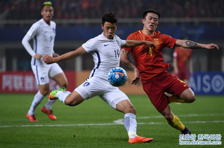 （体育）（36）足球——世预赛：中国队战胜韩国队