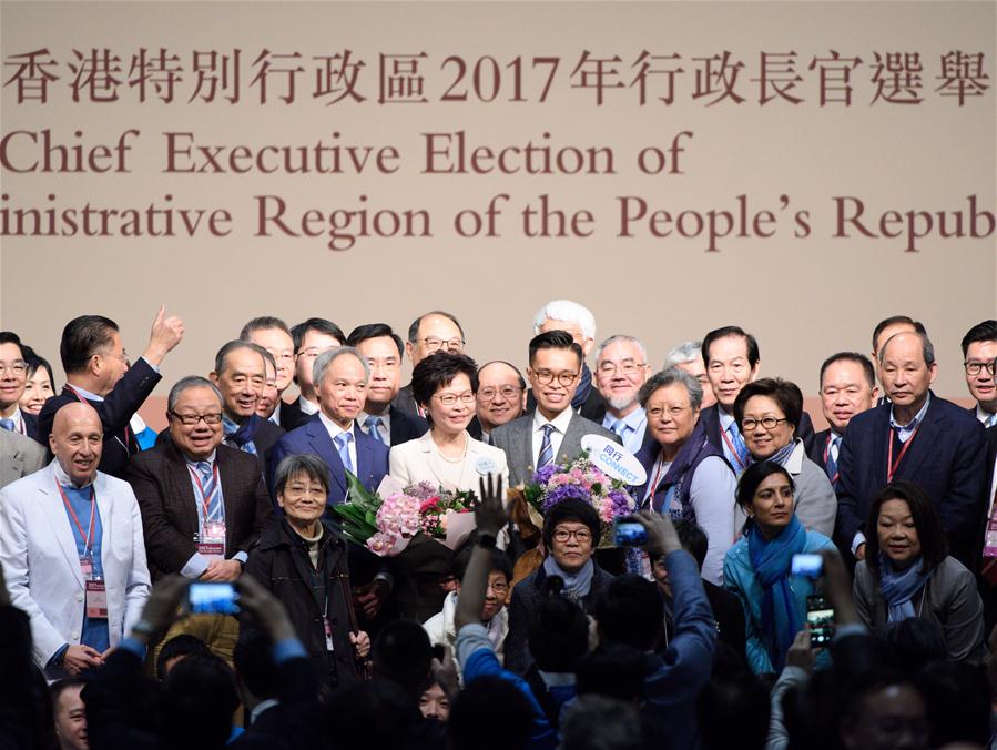 （XHDW）（6）林郑月娥在香港特区第五任行政长官选举中胜出