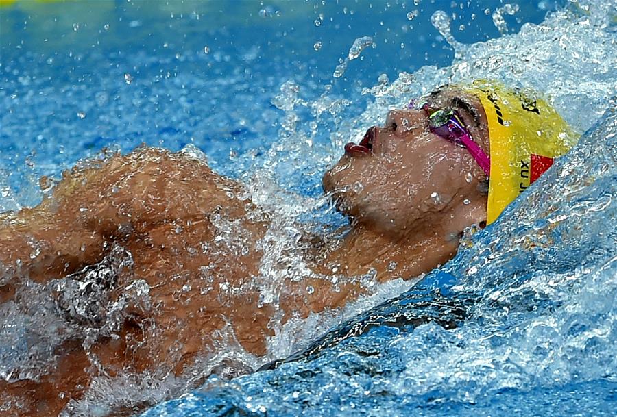 （体育）（1）游泳——全国游泳冠军赛：徐嘉余男子100米仰泳夺冠并打破亚洲纪录