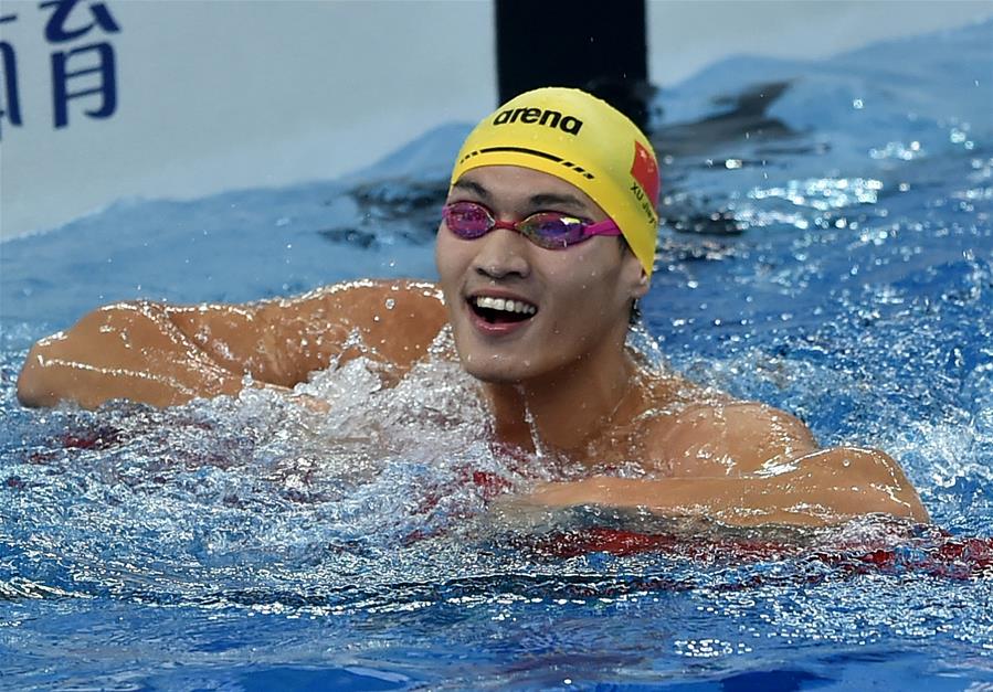 （体育）（2）游泳——全国游泳冠军赛：徐嘉余男子100米仰泳夺冠并打破亚洲纪录