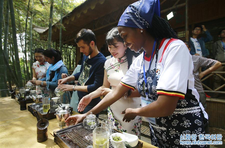 #（社会）（3）山东青岛：留学生体验中国茶文化