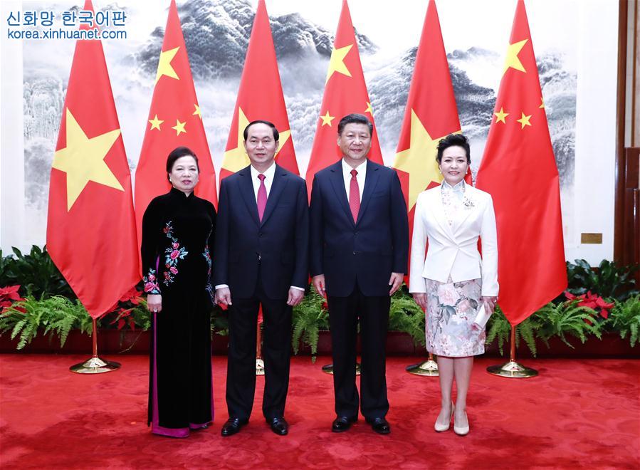 （一带一路·高峰论坛）（2）习近平同越南国家主席陈大光举行会谈