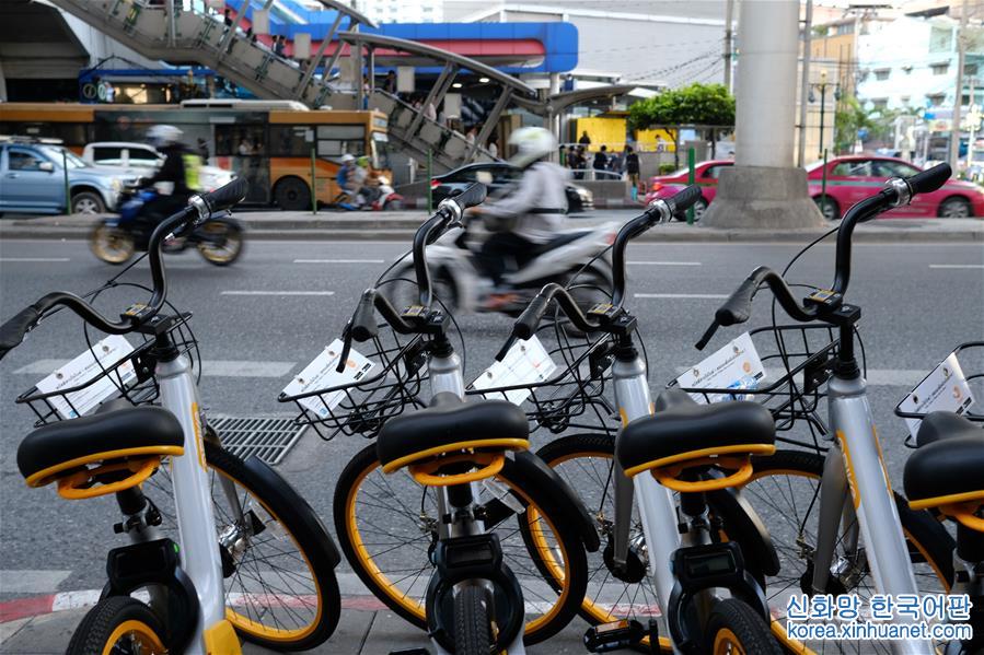 （國際·圖文互動）（1）共用單車進入曼谷面臨挑戰