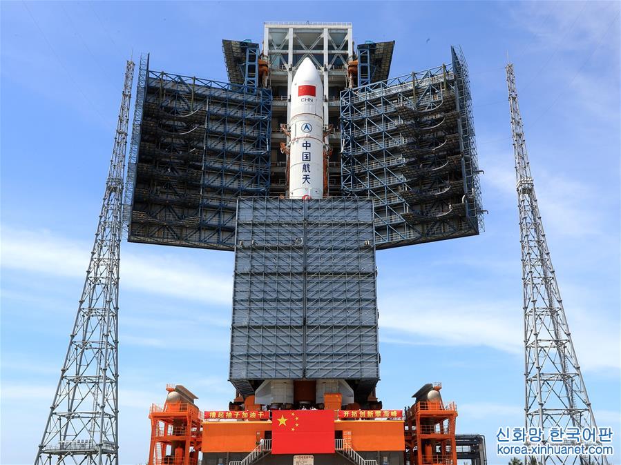 #（科技）（4）第二发长征五号大火箭完成垂直转运 将于7月初发射