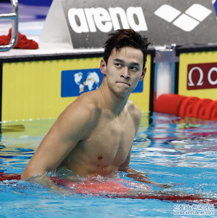 （游泳世錦賽）（6）游泳——男子200米自由泳：孫楊奪冠