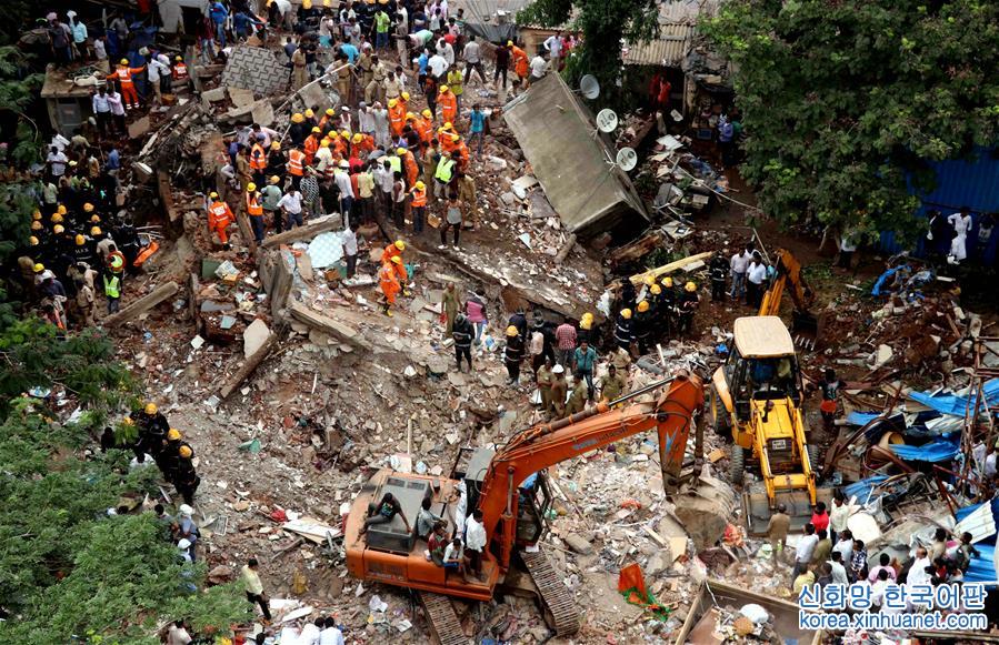 （国际）（2）印度孟买居民楼垮塌事故死亡人数升至12人