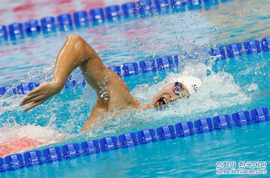 （游泳世錦賽）（6）游泳——孫楊獲男子800米自由泳第五名