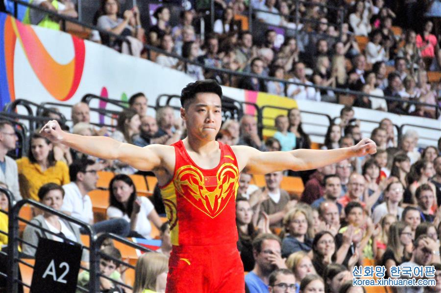 （体育）（2）世运会——蹦床：张雒获男子单跳项目金牌