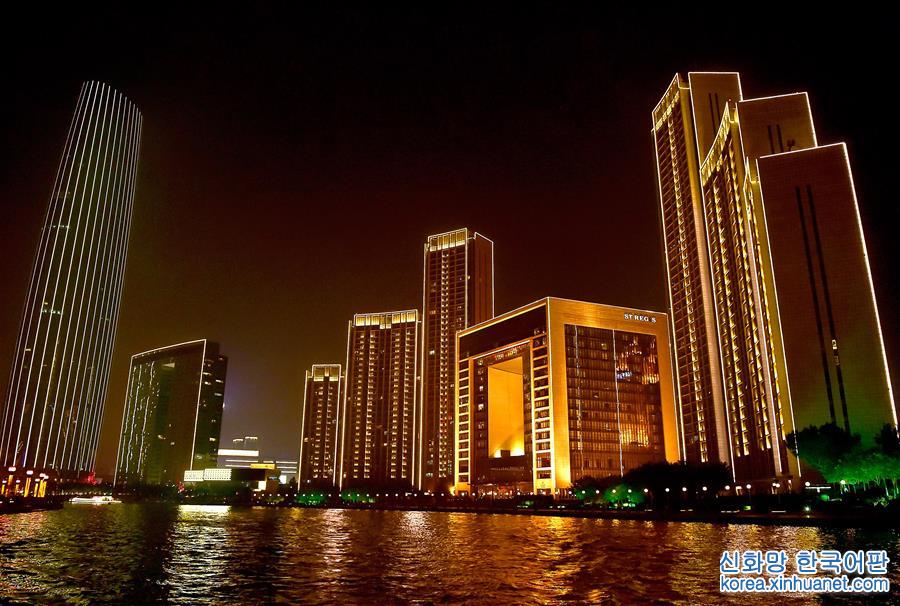（社会）（2）天津提升海河沿线夜景灯光