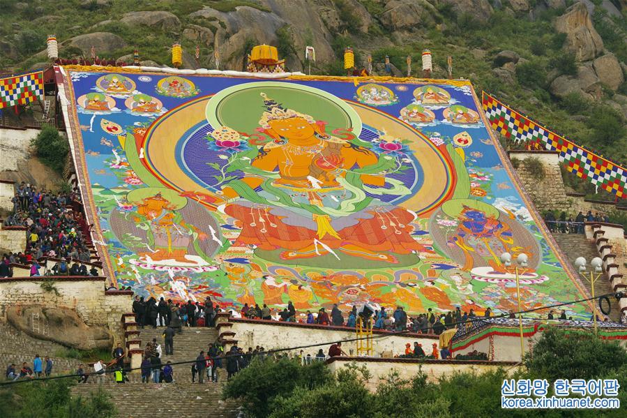 （XHDW）（1）西藏：哲蚌寺展佛 雪頓節開幕