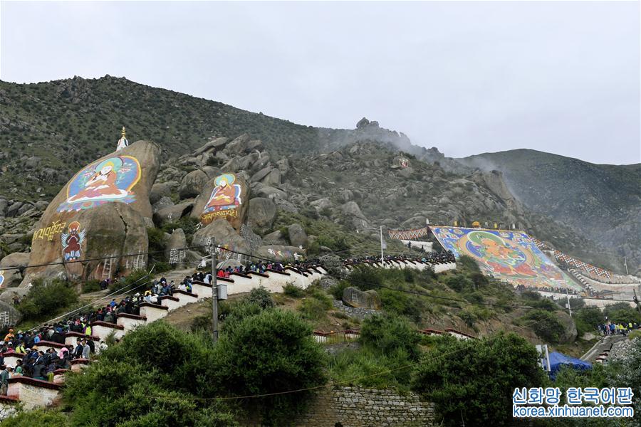 （XHDW）（2）西藏：哲蚌寺展佛 雪顿节开幕