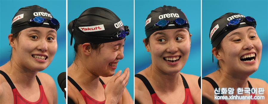 （全运会·哈哈镜）（2）游泳——女子100米仰泳：傅园慧夺冠