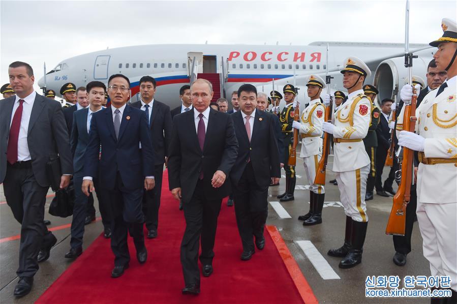 （厦门会晤·XHDW）（1）俄罗斯总统普京抵达厦门