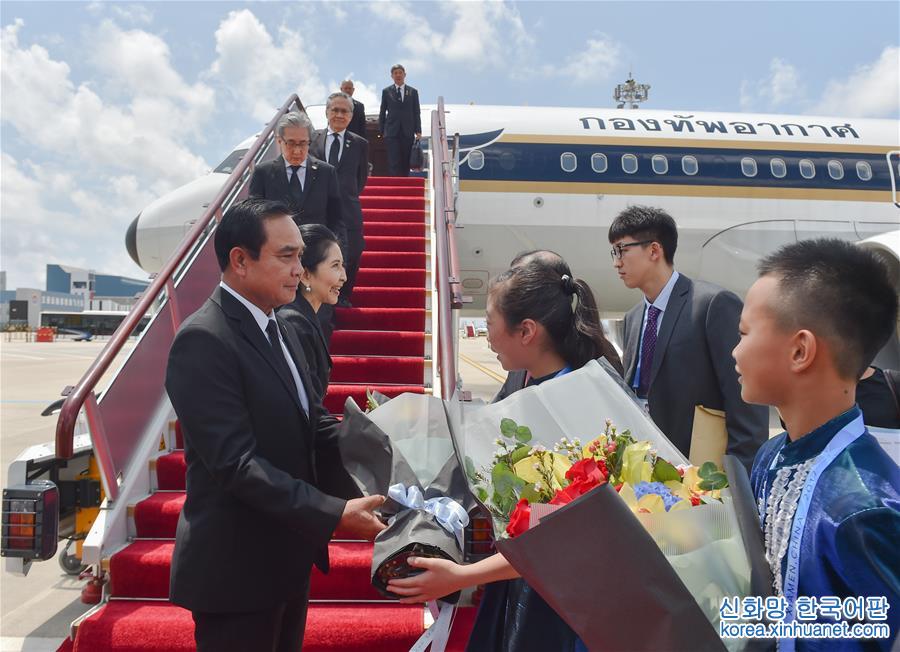 （厦门会晤·XHDW）（2）泰国总理巴育抵达厦门