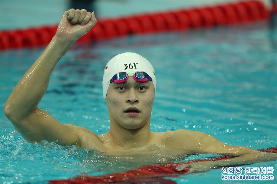 （全运会）（8）游泳——男子800米自由泳：孙杨夺冠