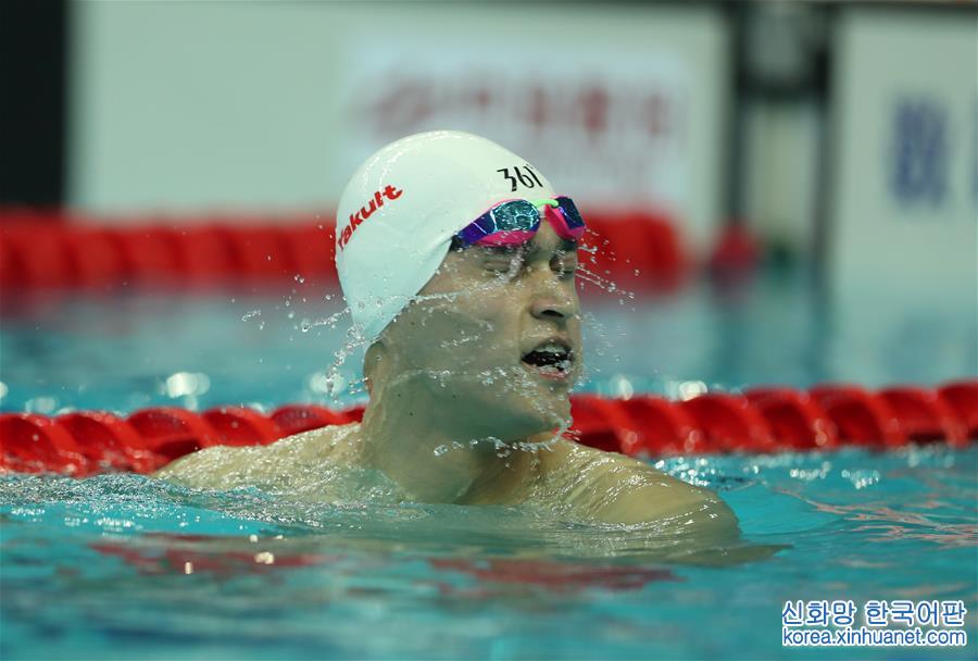 （全运会）（9）游泳——男子800米自由泳：孙杨夺冠