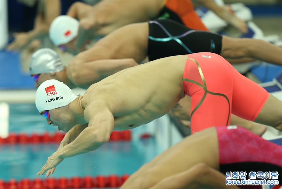 （全运会）（14）游泳——男子800米自由泳：孙杨夺冠