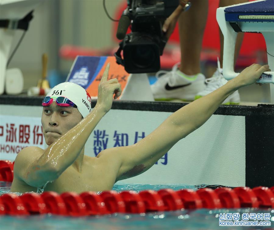 （全运会）（13）游泳——男子800米自由泳：孙杨夺冠
