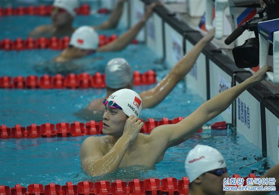 （全运会）（21）游泳——男子800米自由泳：孙杨夺冠