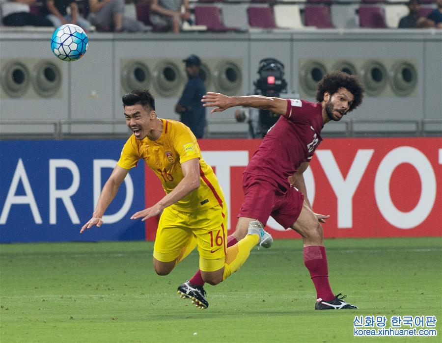 （体育）（24）足球——世预赛：中国胜卡塔尔