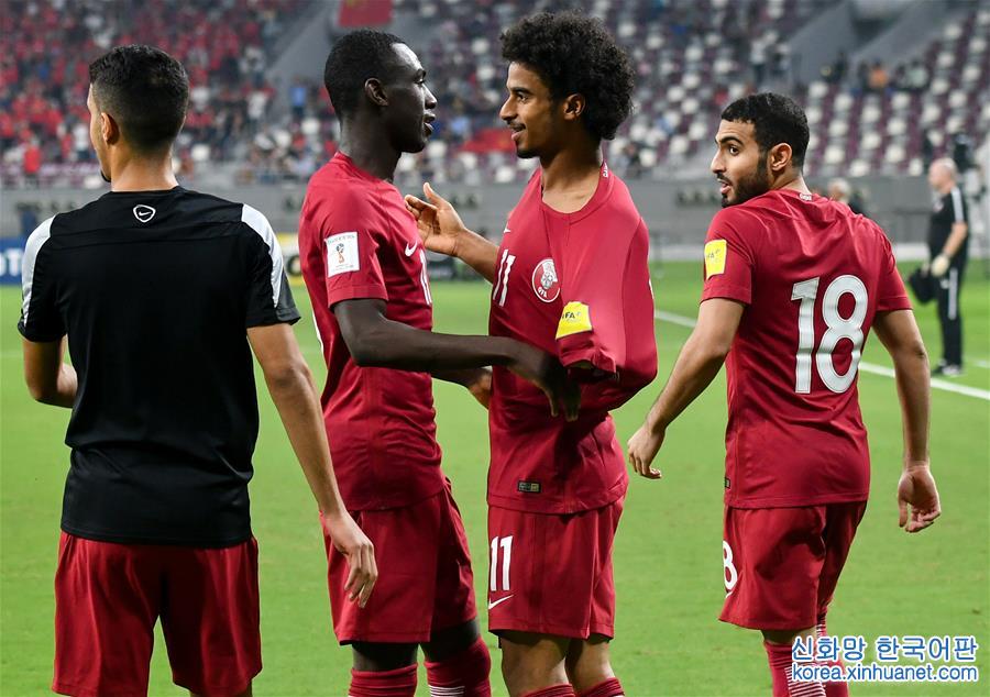 （体育）（17）足球——世预赛：中国胜卡塔尔