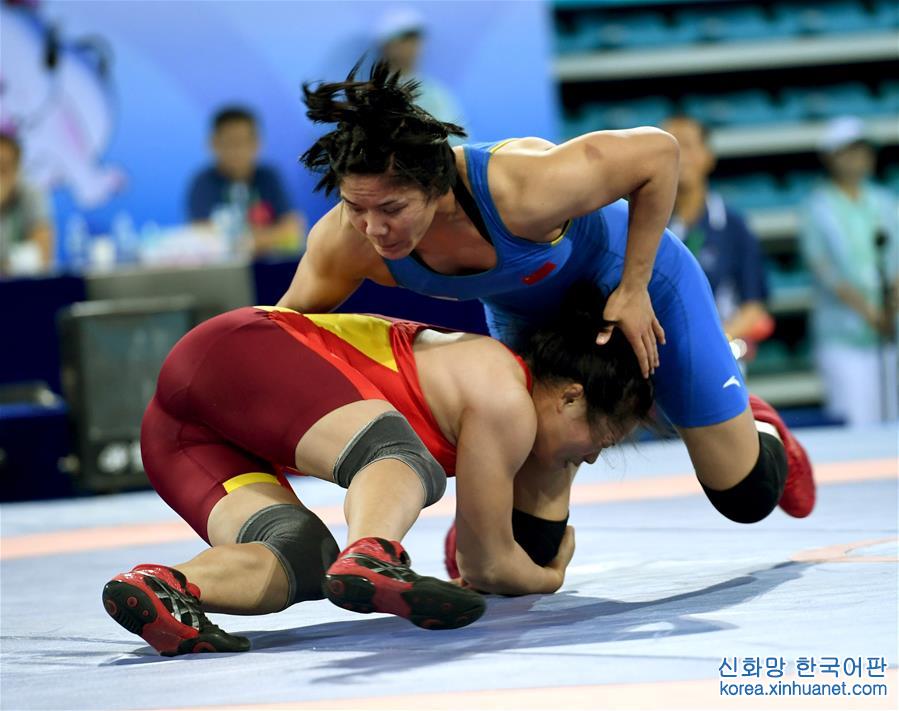 （全运会）（3）摔跤——湖南选手周倩获女子自由式75公斤级冠军