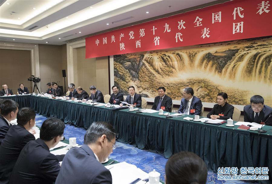 （十九大）张高丽参加党的十九大陕西省代表团讨论