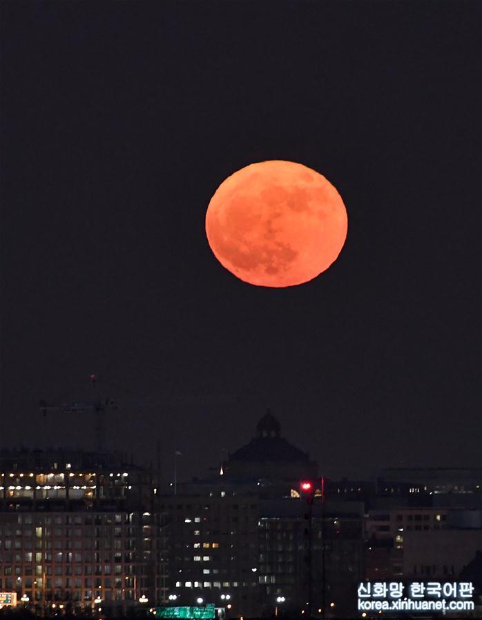 （国际）（4）“超级月亮”现身华盛顿
