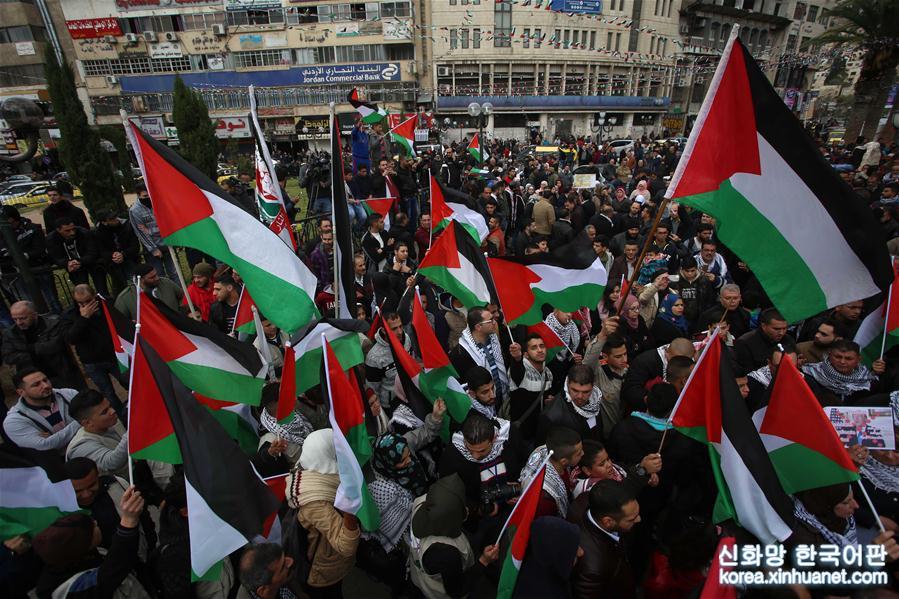 （国际）（2）巴勒斯坦民众抗议美国承认耶路撒冷为以色列首都