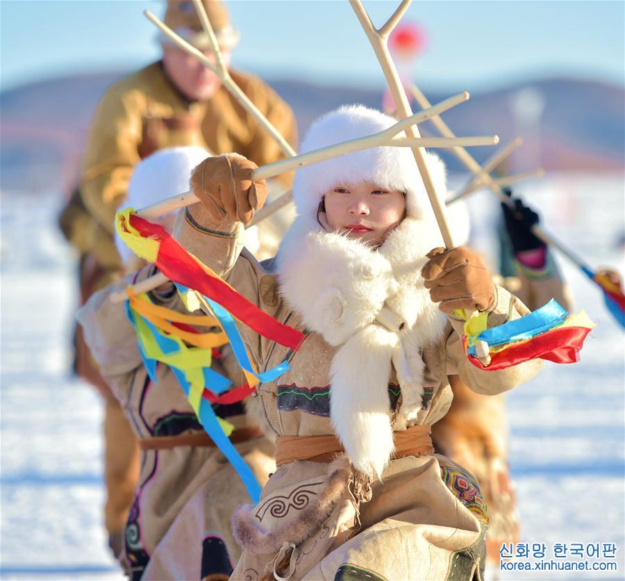 #（文化）（1）内蒙古：第四届鄂伦春冰雪“伊萨仁”开幕