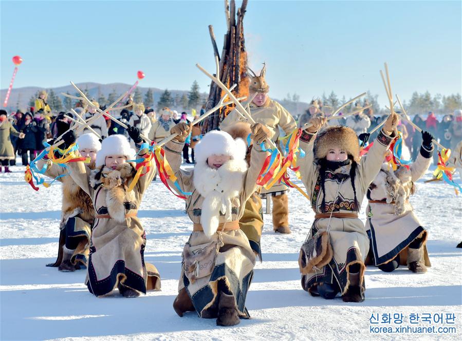 #（文化）（4）内蒙古：第四届鄂伦春冰雪“伊萨仁”开幕