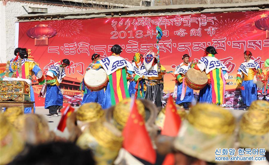 （社會）（4）西藏日喀則：載歌載舞迎新年