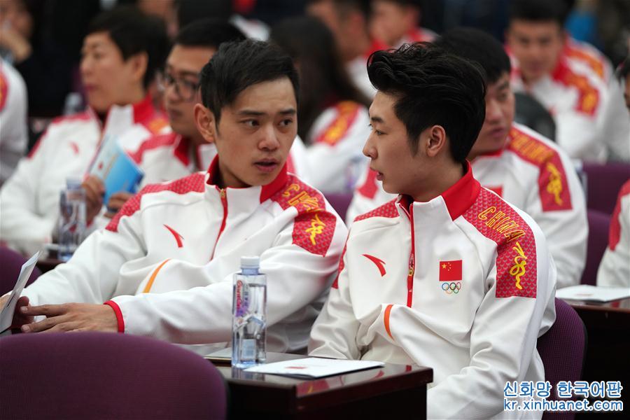 （体育）（6）平昌冬奥会中国体育代表团成立暨动员大会在北京举行