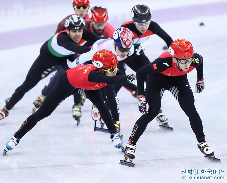 （冬奥会）（16）短道速滑——男子5000米接力：中国队获银牌
