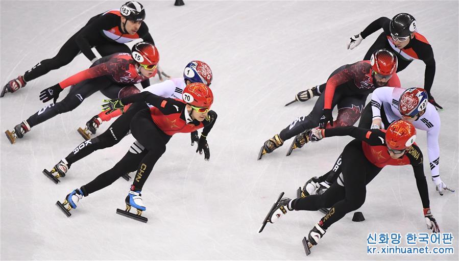 （冬奥会）（28）短道速滑——男子5000米接力：中国队获银牌