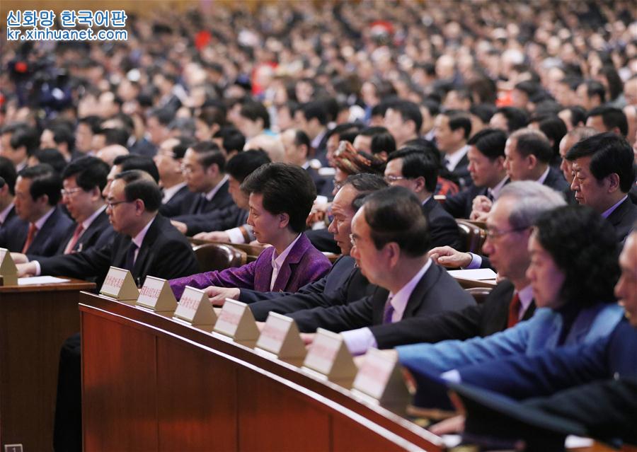 （两会）（3）十三届全国人大一次会议举行第五次全体会议