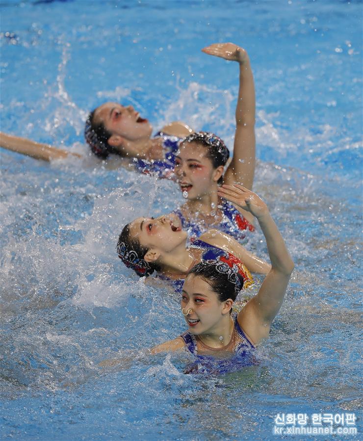 （体育）（7）花样游泳——FINA世界系列赛：中国队获集体自由自选冠军