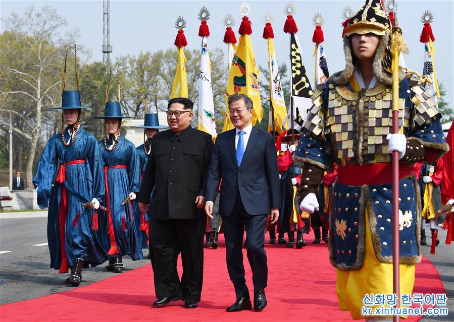（国际）（3）韩朝首脑在板门店举行会晤