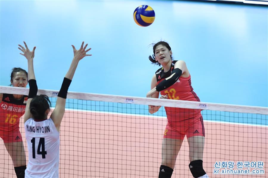 （体育）（1）排球——世界女排联赛：中国不敌韩国