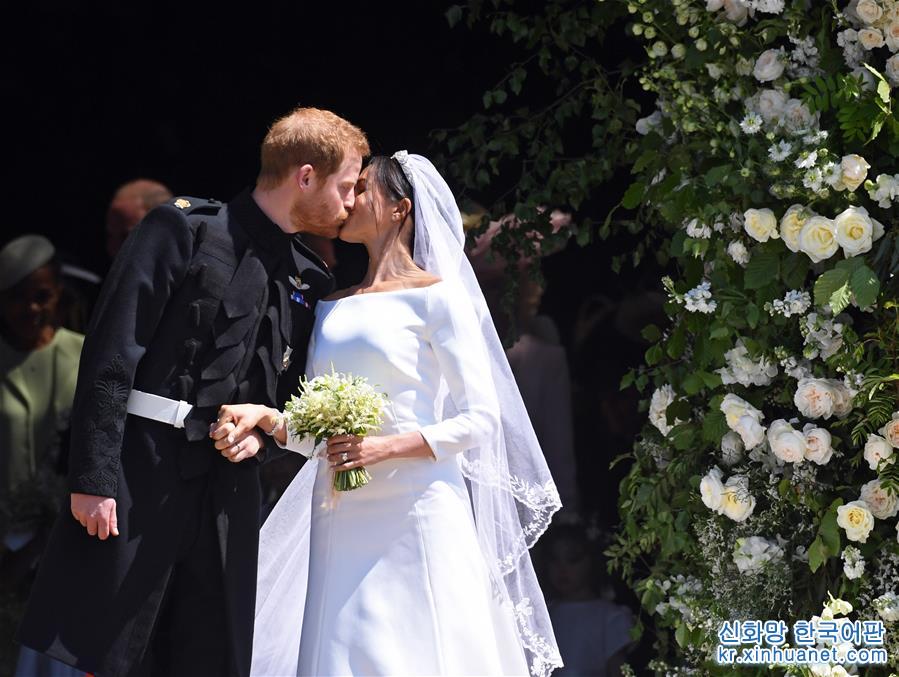（國際）（9）英國哈裏王子與梅根·馬克爾在溫莎城堡舉行婚禮