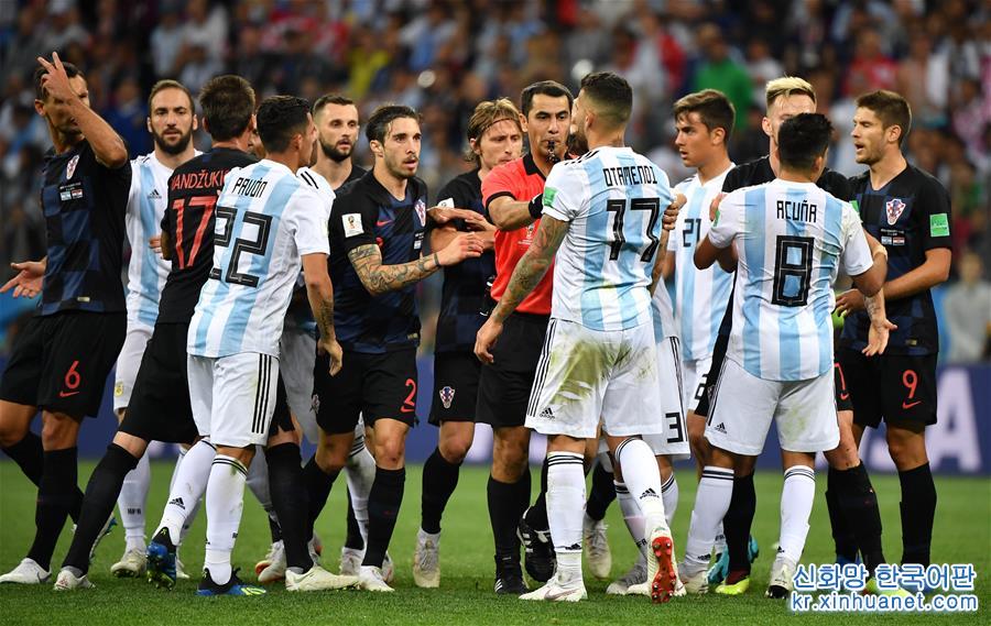 （世界杯）（32）足球——D组：克罗地亚队击败阿根廷队