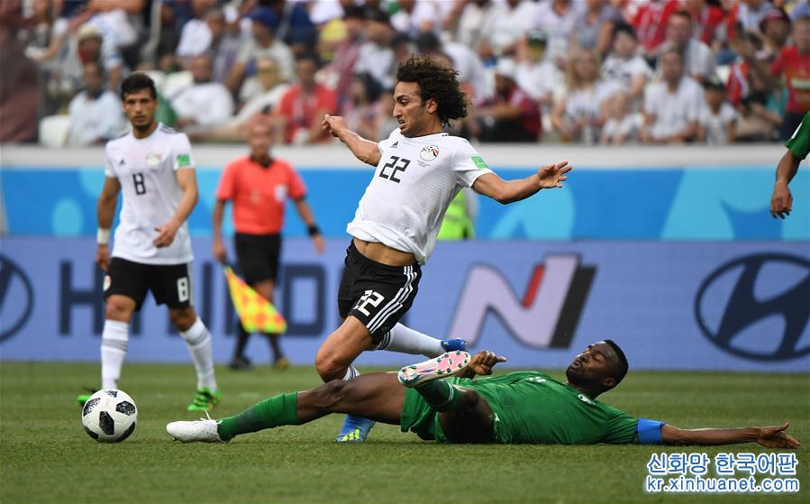 （世界杯）（11）足球——A组：沙特阿拉伯队胜埃及队