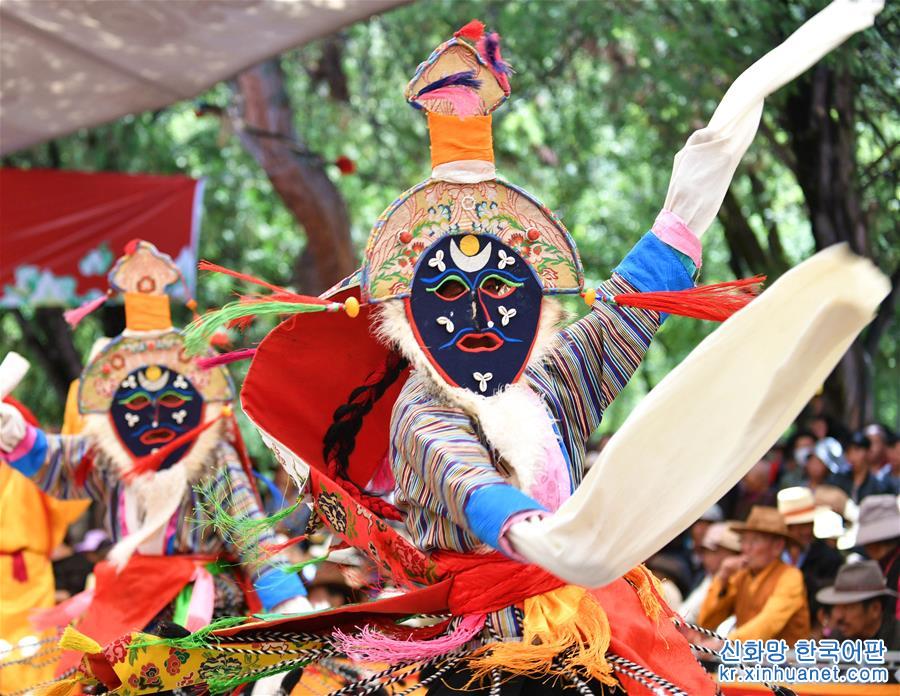 （文化）（2）西藏多地市藏戏队雪顿节亮相竞演