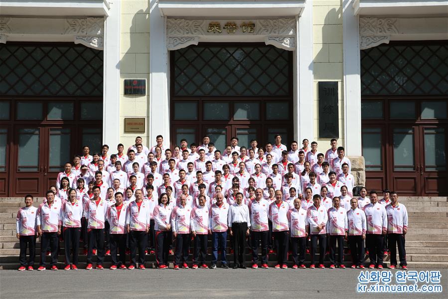 （新華視界）（1）中國田徑隊亞運會出徵儀式在京舉行