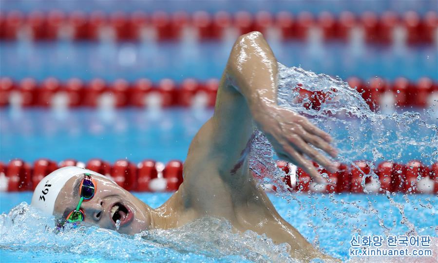 （亚运会）（28）游泳——男子800米自由泳：孙杨夺冠