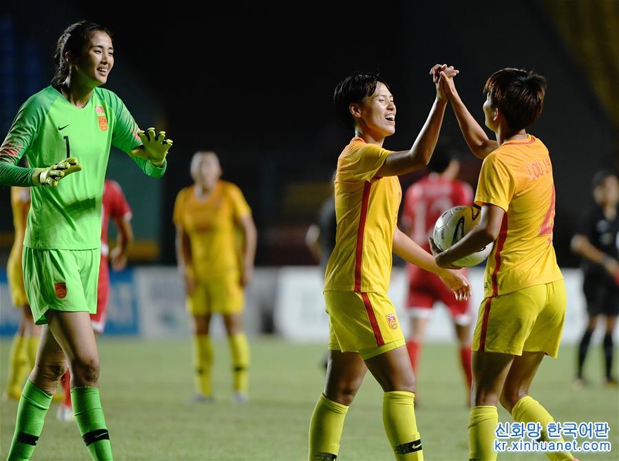 （亚运会）（2）足球——女子小组赛：中国胜朝鲜