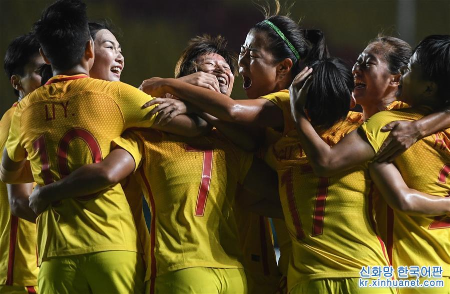 （亚运会）（7）足球——女子小组赛：中国胜朝鲜