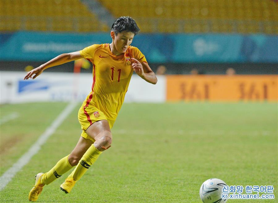 （亚运会）（9）足球——女子小组赛：中国胜朝鲜