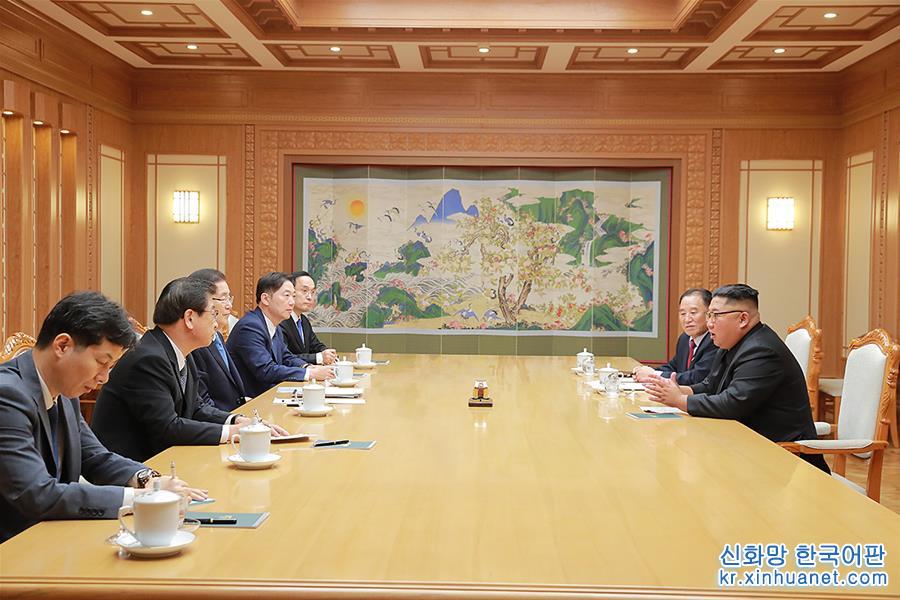 （国际）（1）韩国访朝特使团与金正恩进行会谈